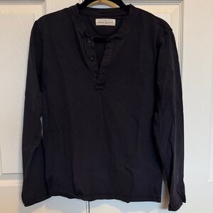 Imogene and Willie Black Henley - Men’s XS